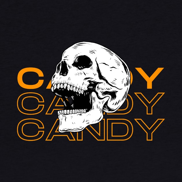 Candy Candy Candy Skull by NICHE&NICHE